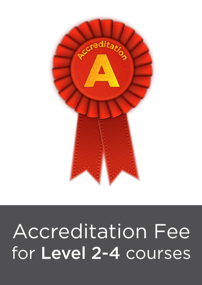Accreditation Fee for Level 2 - 4 courses 2023-24