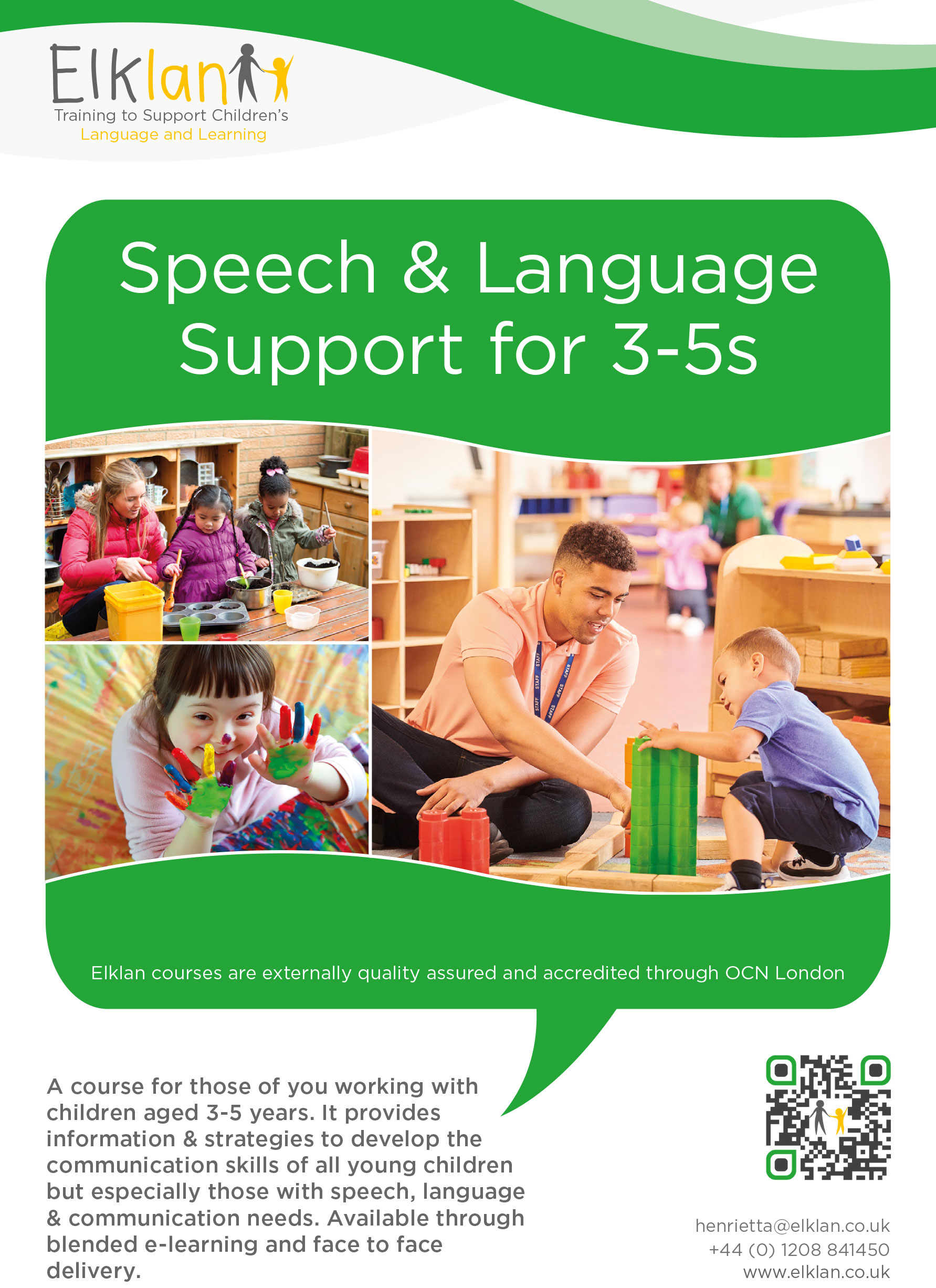 Speech and Language Support for 3-5s flyer - 100 copies