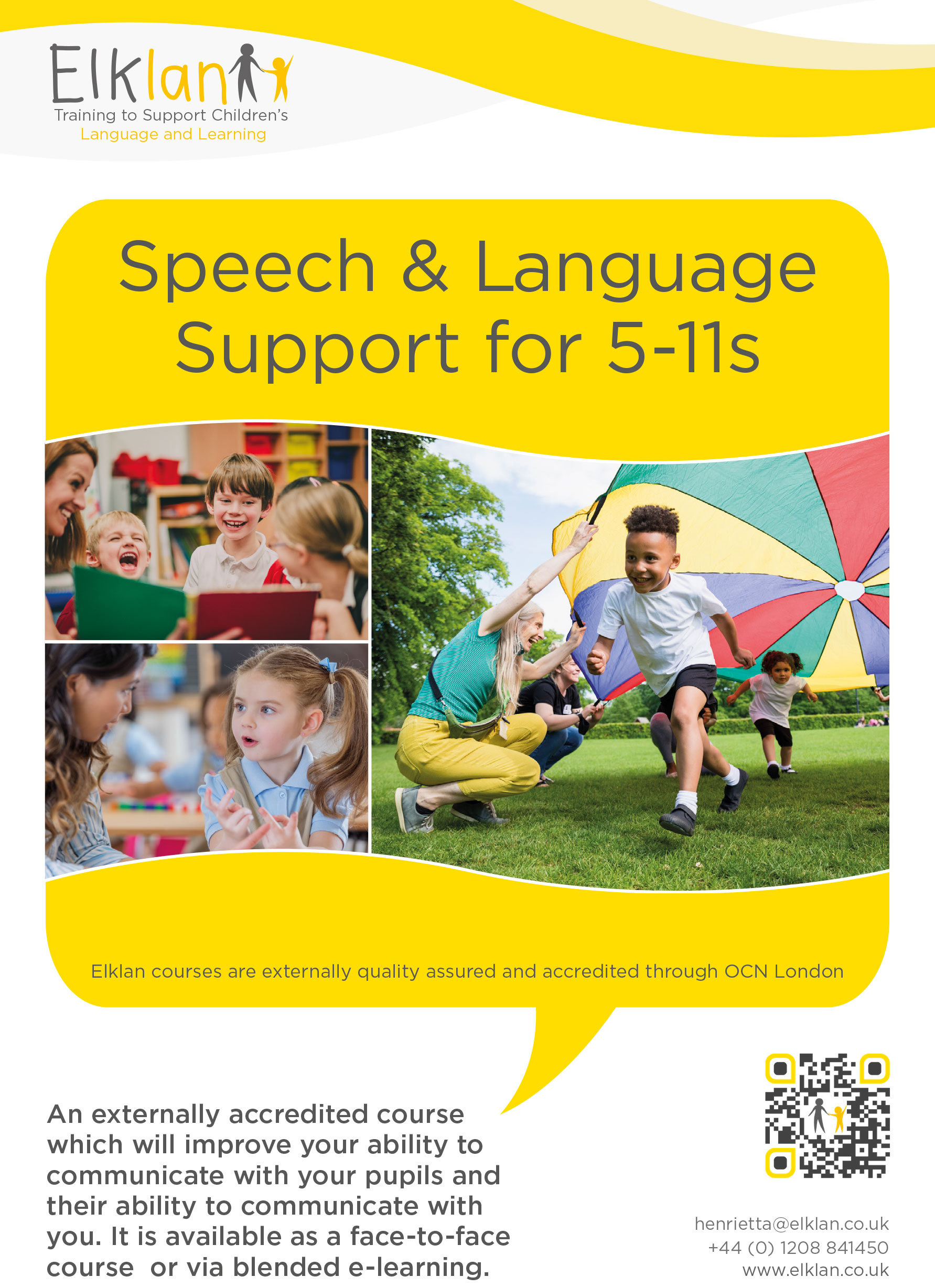 Speech and Language Support for 5-11s flyer - 100 copies
