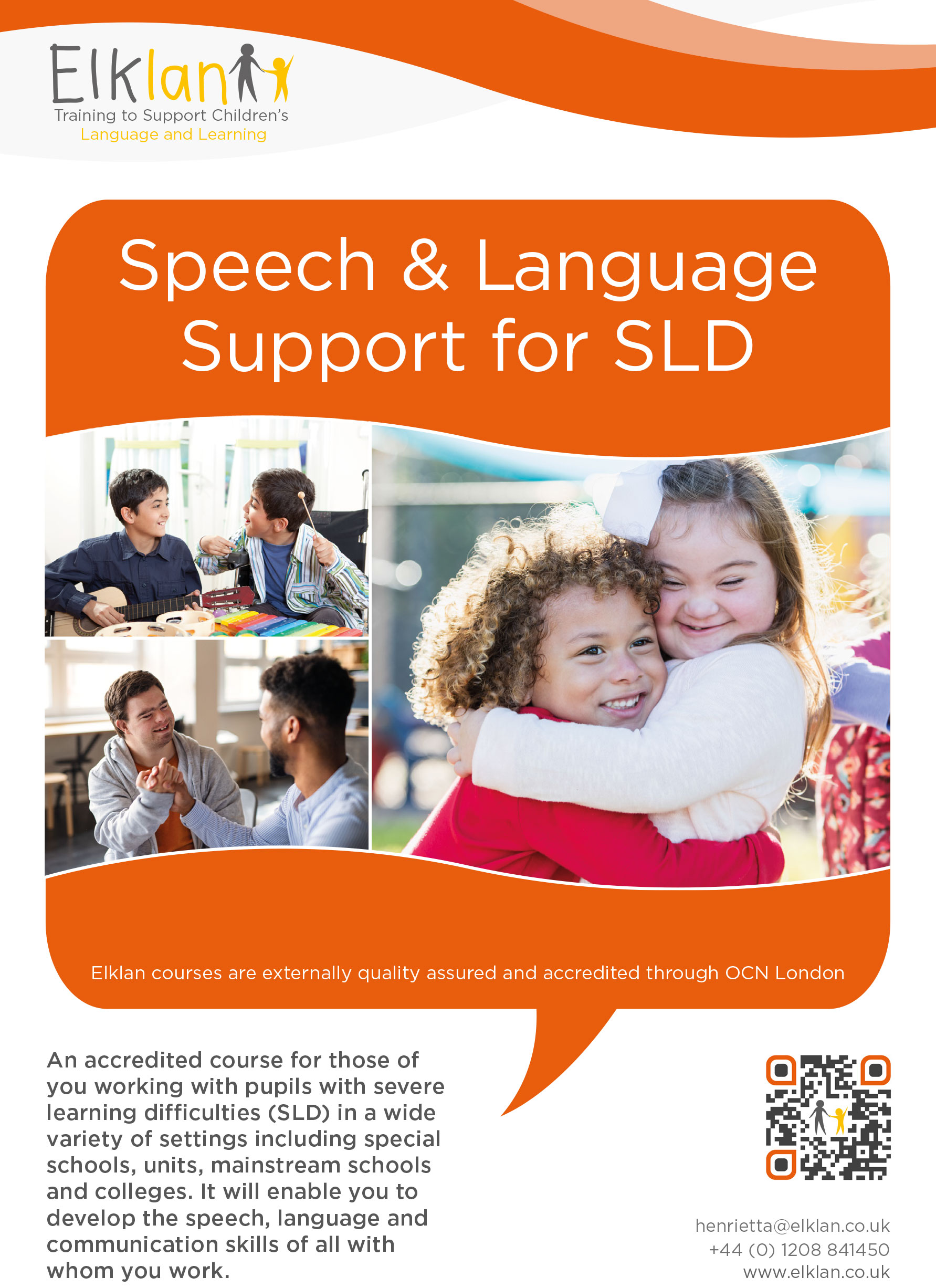 Speech and Language Support for Pupils with SLD flyer - 100 copies