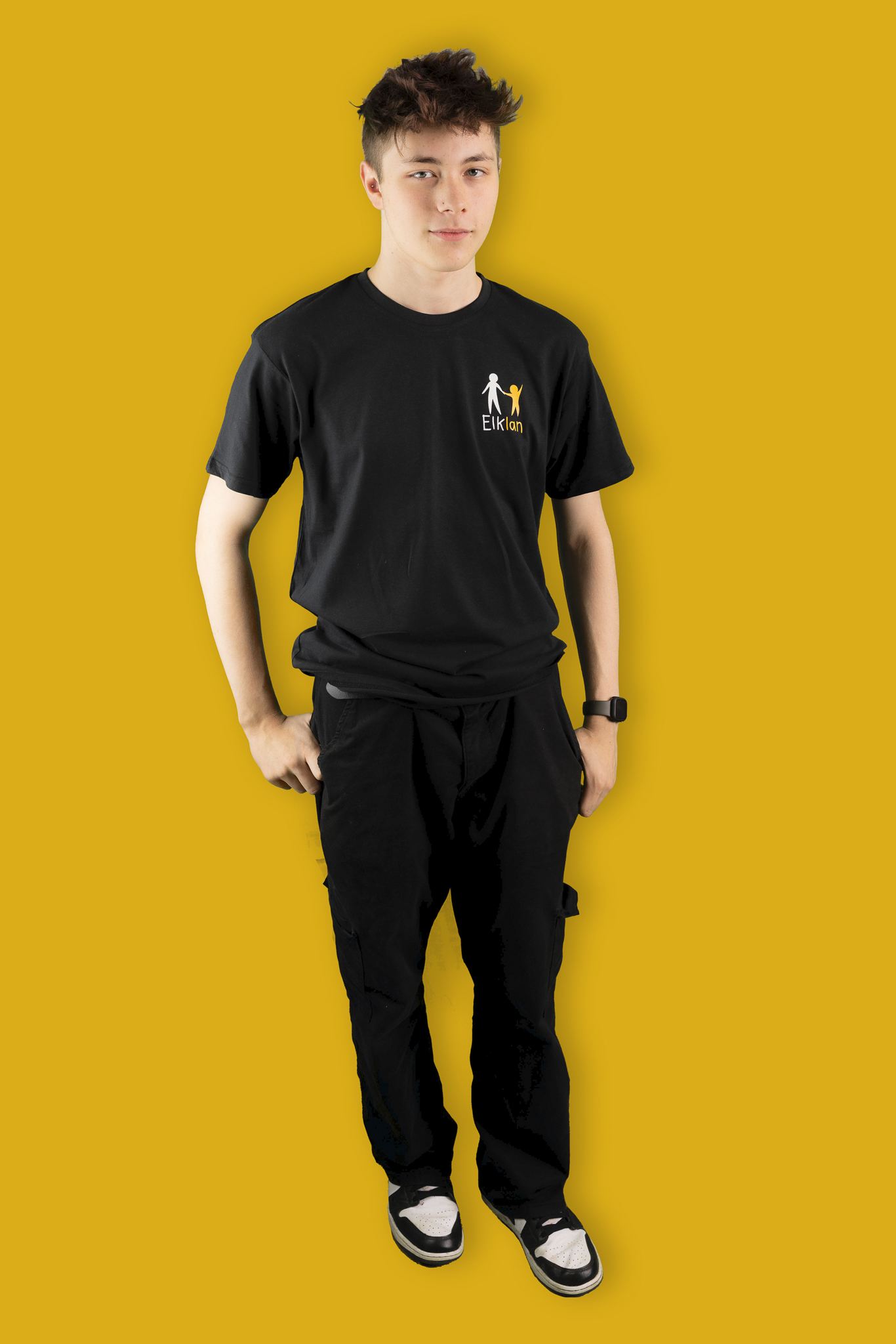 Elklan-branded Black T-shirt sample image